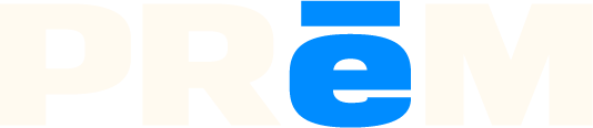 PRēM™ domains primary logotype